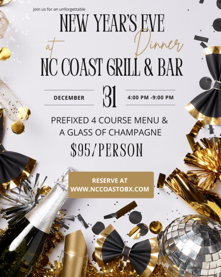 NC Coast Grill & Bar, New Year's Eve Dinner
