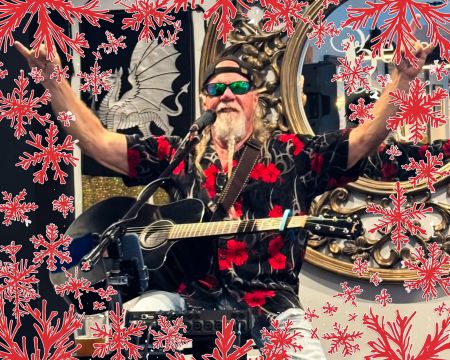 Misfit Bars of Christmas Crawl, Jeff McGrady & Tammi at The Blue Crab Tavern