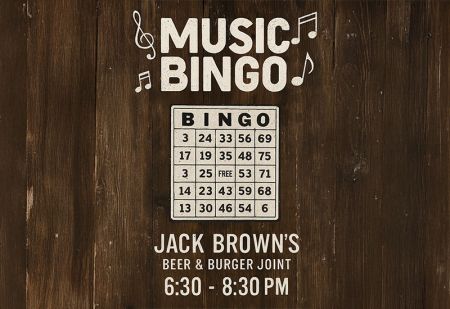 Jack Brown's Beer & Burger Joint, Music Bingo