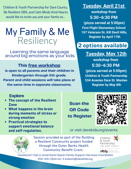 Children and Youth Partnership, My Family & Me Resiliency- Manteo