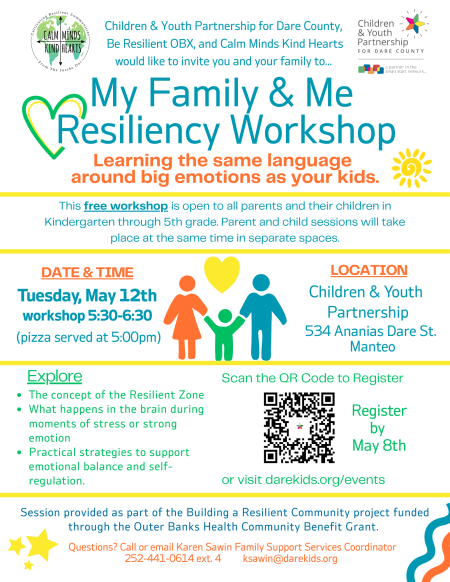 Children and Youth Partnership, My Family & Me Resiliency- Manteo