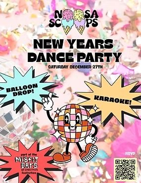 Misfit Bars of Christmas Crawl, New Years Dance Party at Noosa Scoops