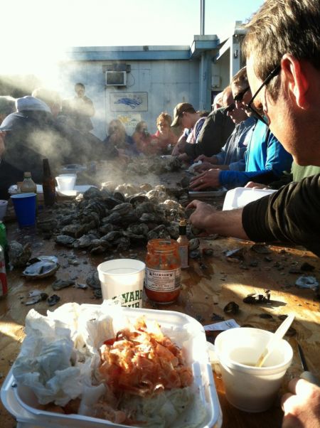 Visit Ocracoke, Ocracoke Working Watermen’s Association Oyster Roast & Shrimp Boil
