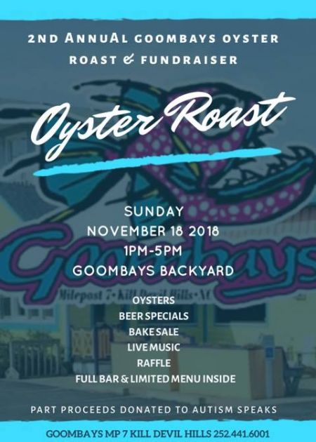 Goombays Grille & Raw Bar, Oyster Roast & Fundraiser