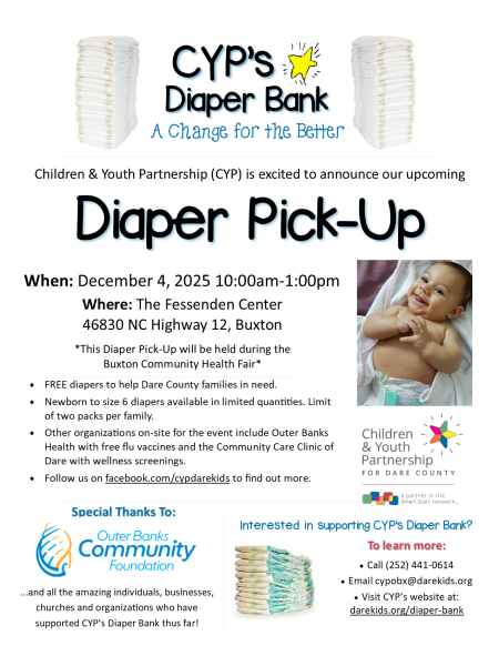 Children and Youth Partnership, Diaper Drive-Thru (Buxton)