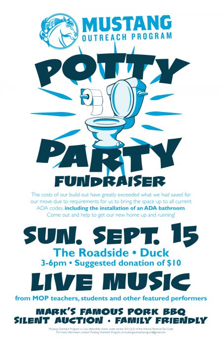 Mustang Music Festivals, Potty Party Fundraiser