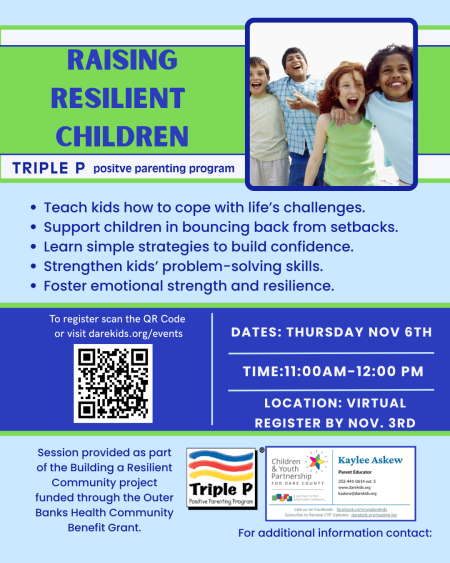Children and Youth Partnership, Raising Resilient Children- Virtual