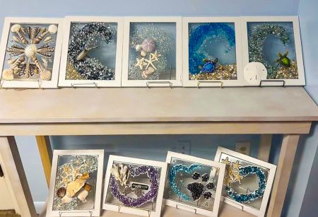 Artsy Octopus, Resin Frame Art Class with Maria Monds