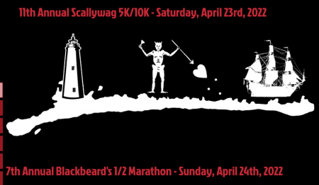 Visit Ocracoke, 11th Annual Scallywag 5k, 10K, & Half Marathon