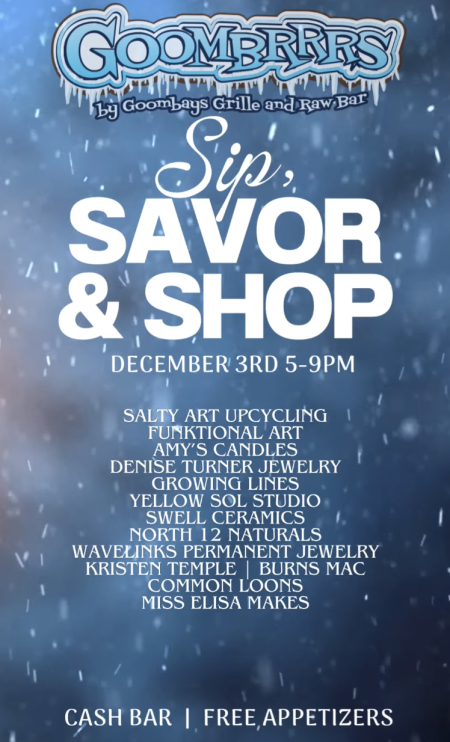 Goombays Grille & Raw Bar, Sip, Savor & Shop Holiday Market