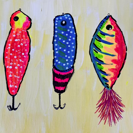 Dare Arts, Kids Art Party - Fishing Lures