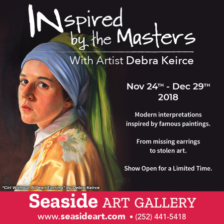 Seaside Art Gallery, "INspired by the Masters" with Artists Debra Keirce