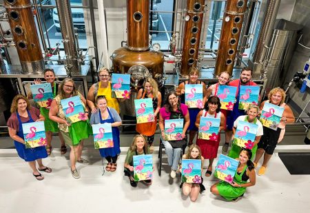 Buffalo City Distillery, "Froggy Fun" SIp and Paint