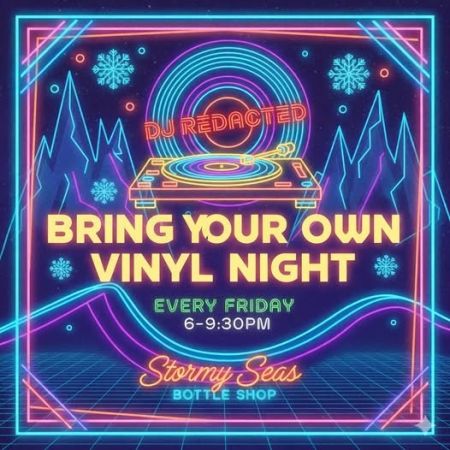 Stormy Seas Bottle Shop, Bring Your Own Vinyl Night
