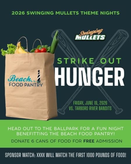 Beach Food Pantry, Strikeout Hunger Night