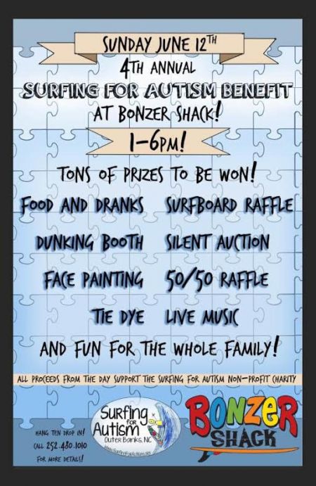 Bonzer Shack Bar & Grill, 4th Annual Surfing For Autism Benefit