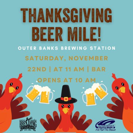 Outer Banks Brewing Station, Thanksgiving Beer Mile