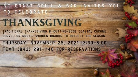 NC Coast Grill & Bar, Thanksgiving Dinner