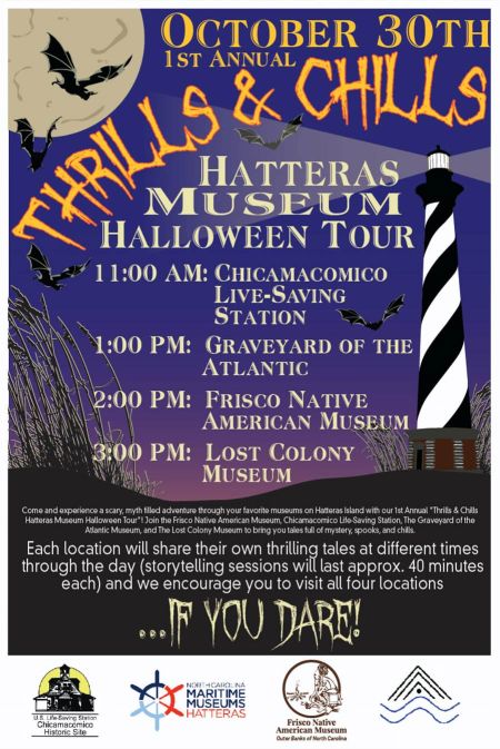 Hatteras Island Events, Thrills & Chills Hatteras Museum Halloween Tour