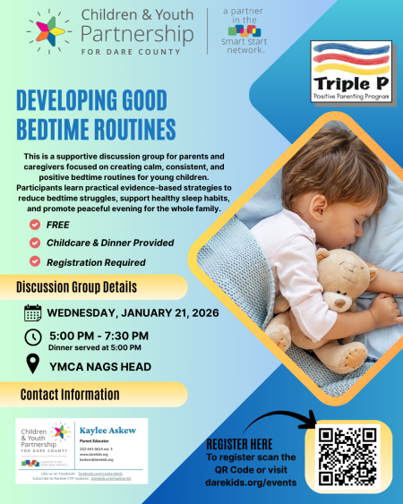 Children and Youth Partnership, Triple P Discussion Group: Developing Good Bedtime Routines