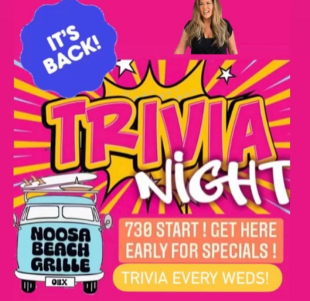 Noosa Beach Grille, Trivia Night
