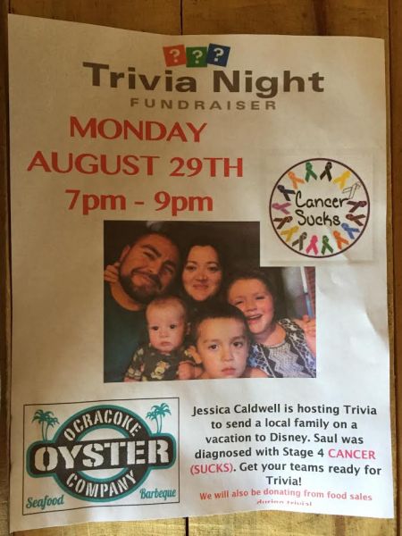 Ocracoke Oyster Company, Trivia Night Fundraiser