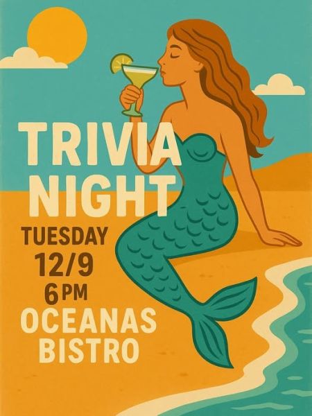 Oceanas Bistro, Trivia Night