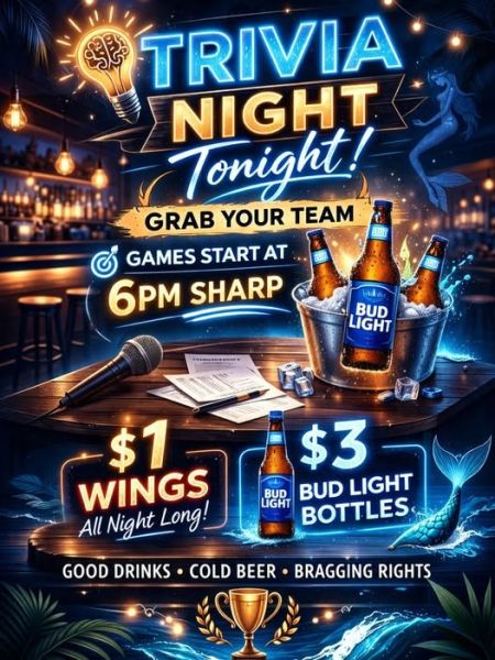 Oceanas Bistro, Trivia Night