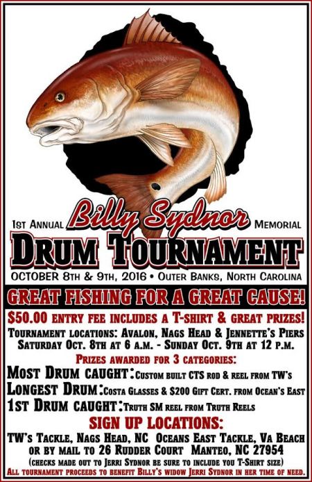 TW’s Bait & Tackle, Billy Sydnor Memorial Drum Tournament