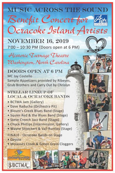 Ocracoke Alive, Music Across the Sound: Benefit Concert for Ocracoke Island Artists