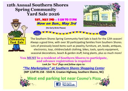 OBX Events, Southern Shores Spring Community Yard Sale