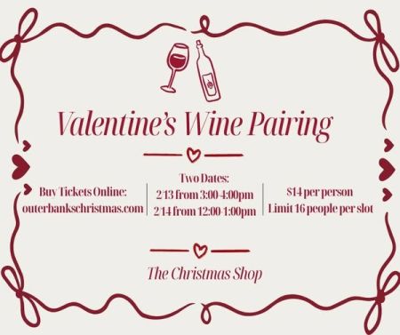 The Christmas Shop & General Store, Valentine's Wine Pairing
