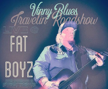 Fatboyz Ice Cream & Sweet Treats Outer Banks, Vinny Blues Folk’n Roll Travelin’ Roadshow