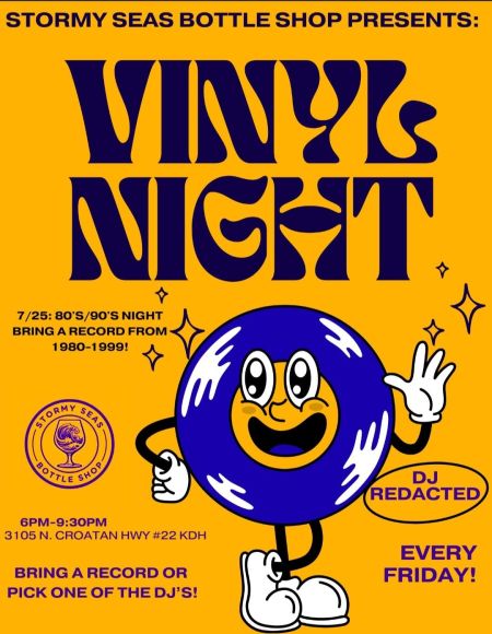 Stormy Seas Bottle Shop, BYOV VInyl Night