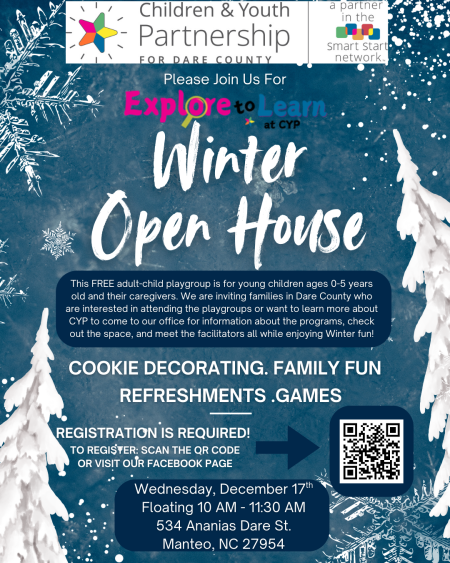 Children and Youth Partnership, Explore to Learn Winter Open House