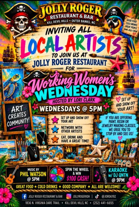 Jolly Roger Restaurant, Working Women's Wednesdays with Lori Clark