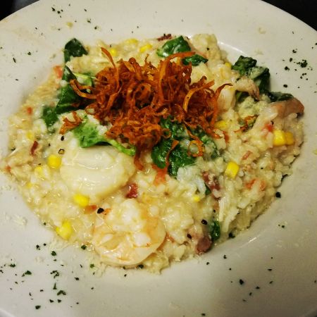 Black Pelican Oceanfront Restaurant, Wanchese Fishermans’ Risotto