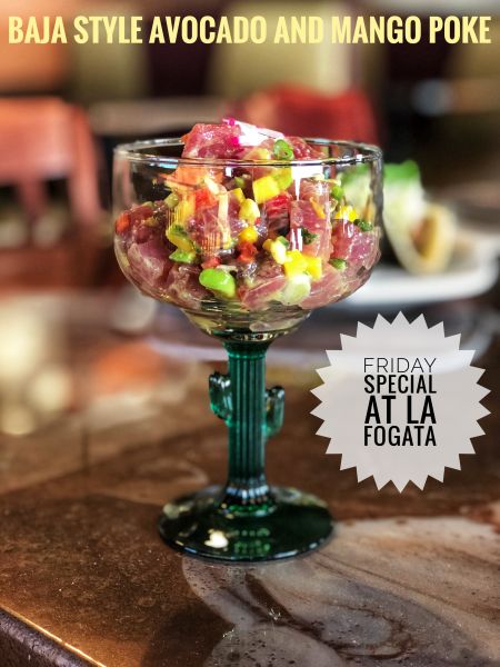 La Fogata Mexican Restaurant Kitty Hawk, Baja Style Avocado Mango Poke