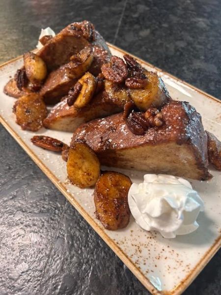 Firetender Stone-Oven Cooking & Bar, Banana's Foster French Toast