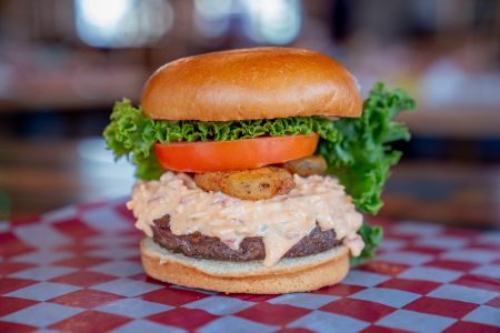 Bonzer Shack Bar & Grill, Pickled Pimento Burger