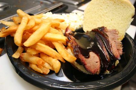 High Cotton BBQ, Beef Brisket Sandwich