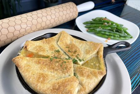 The Pony and the Boat Comfort Kitchen, Chicken Pot Pie