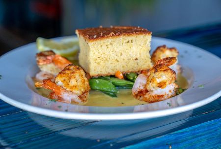 The Pony and the Boat Comfort Kitchen, Crab Stuffed Shrimp