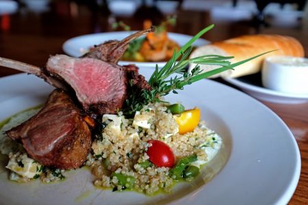 Ocean Boulevard Bistro & Martini Bar, Roasted Six Bone Rack of Lamb