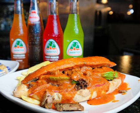 La Fogata Mexican Restaurant Kitty Hawk, Torta Ahogada, "Wet Sandwich"
