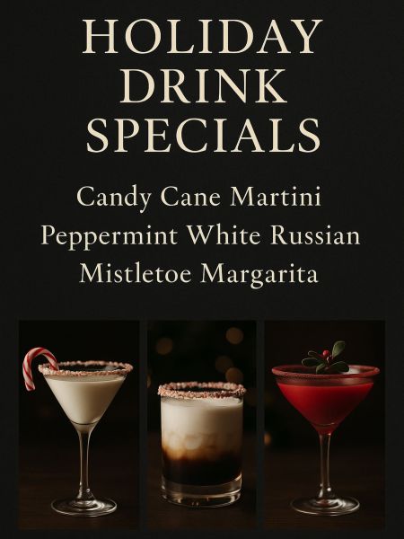 Oceanas Bistro, Holiday Drink Specials