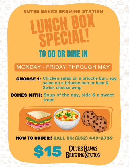 Outer Banks Brewing Station, Lunch Box Special