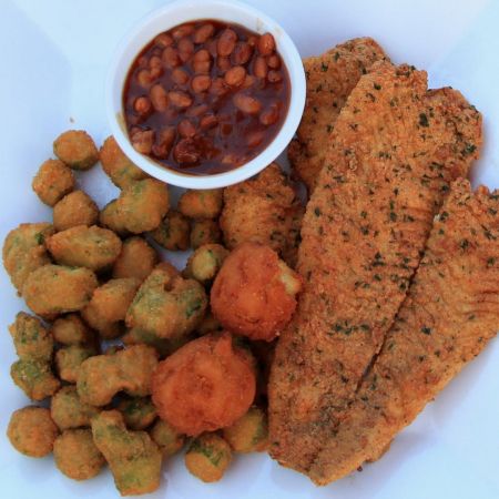 Simply Southern Kitchen, Fried Flounder Platter