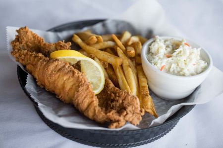 Black Pelican Oceanfront Restaurant, Fried Seafood Baskets