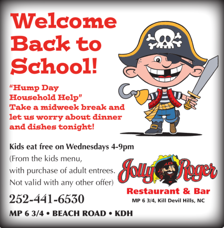 Jolly Roger Restaurant, Kids Eat Free Wednesdays